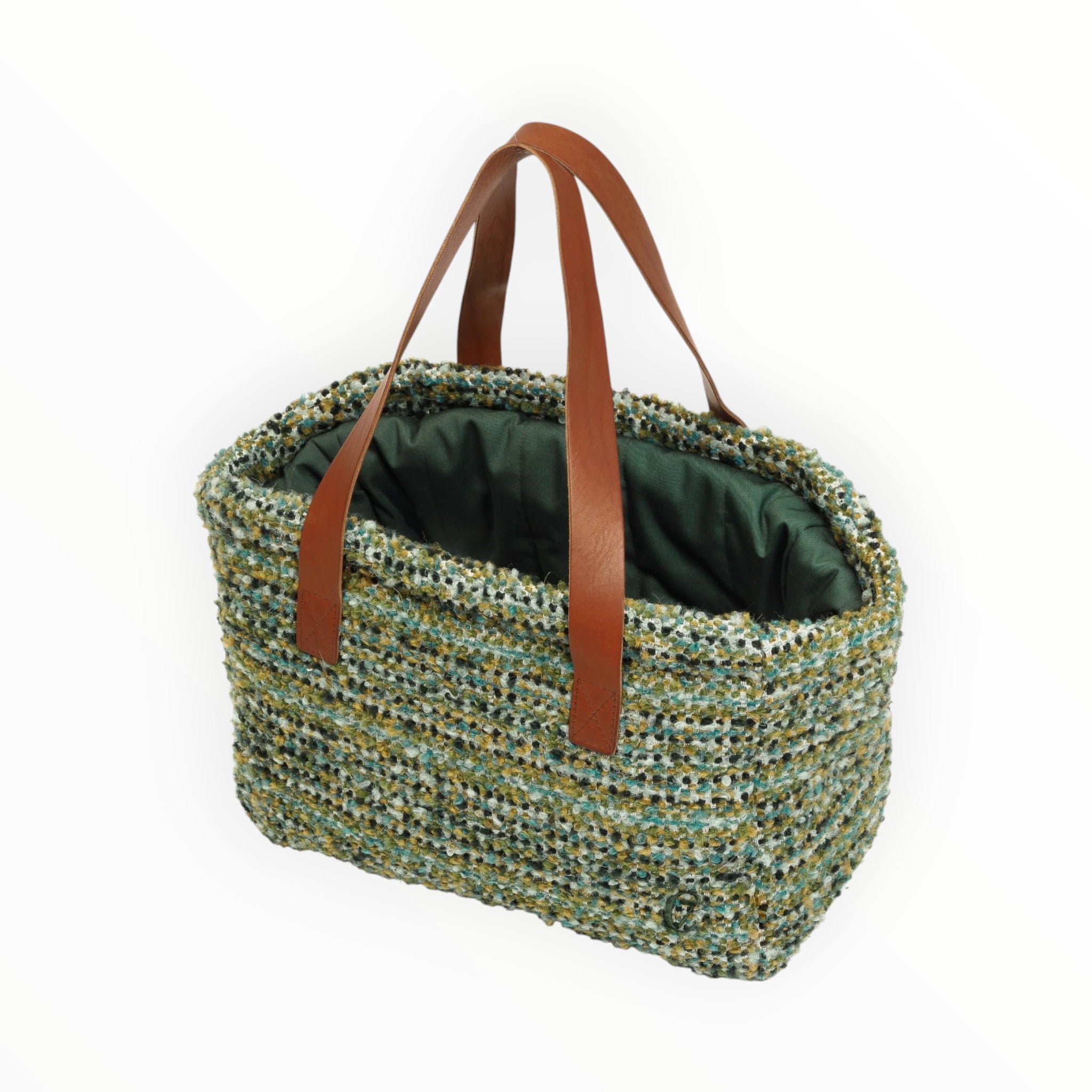 Verona Jacquard Green - Hundetaske