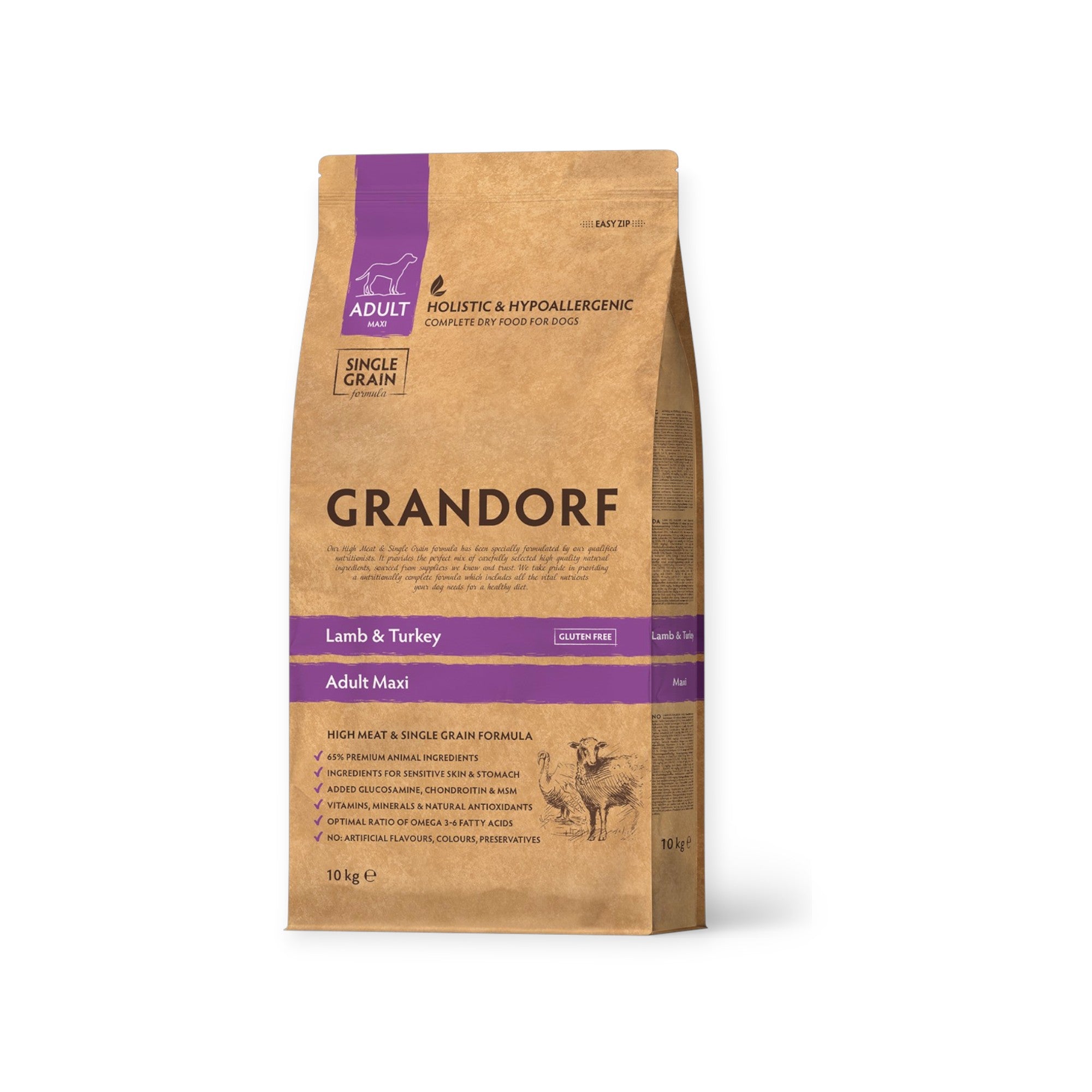 Grandorf tørfoder - Maxi - Lam & Kalkun