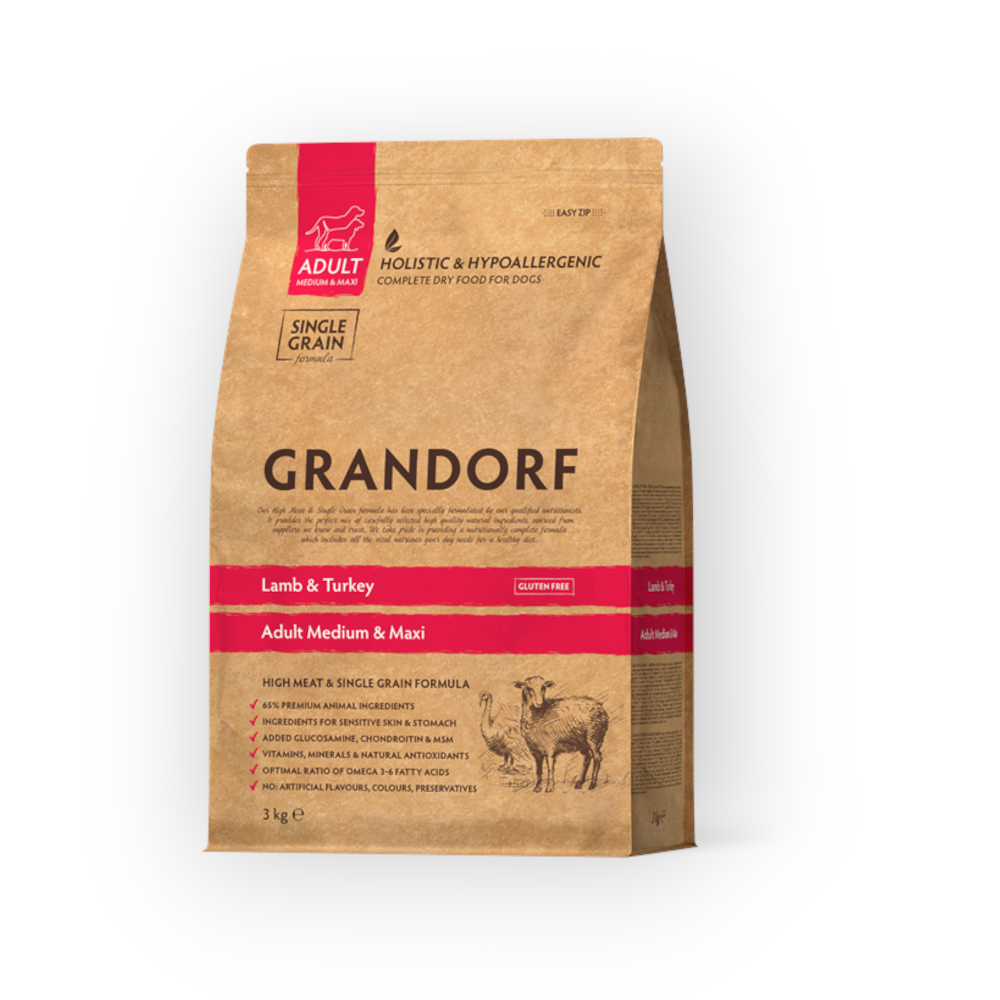 Grandorf tørfoder - Lam & Kalkun