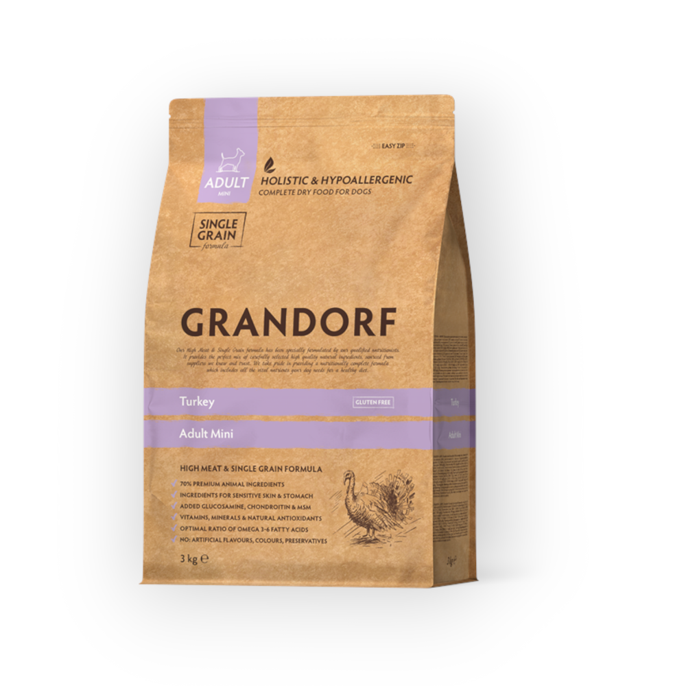 Grandorf tørfoder - Mini - Kalkun