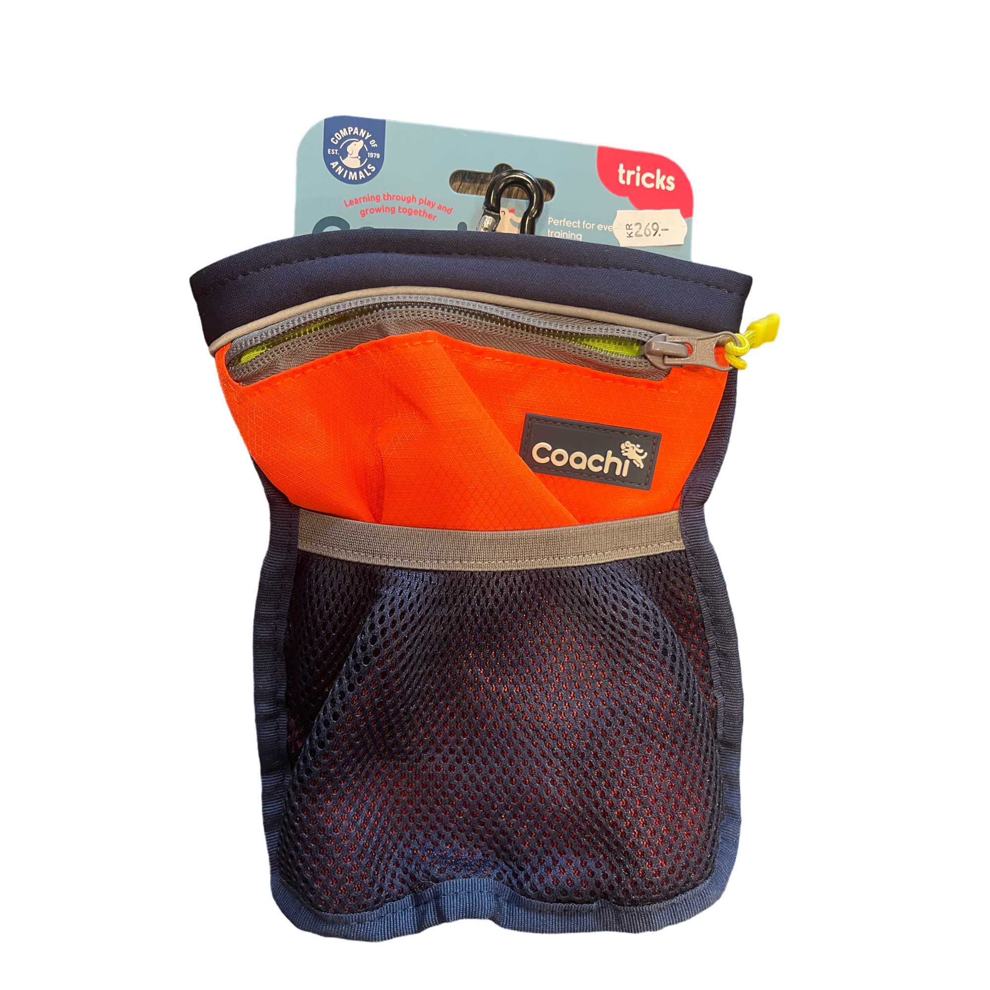 Godbidstaske - blå/orange