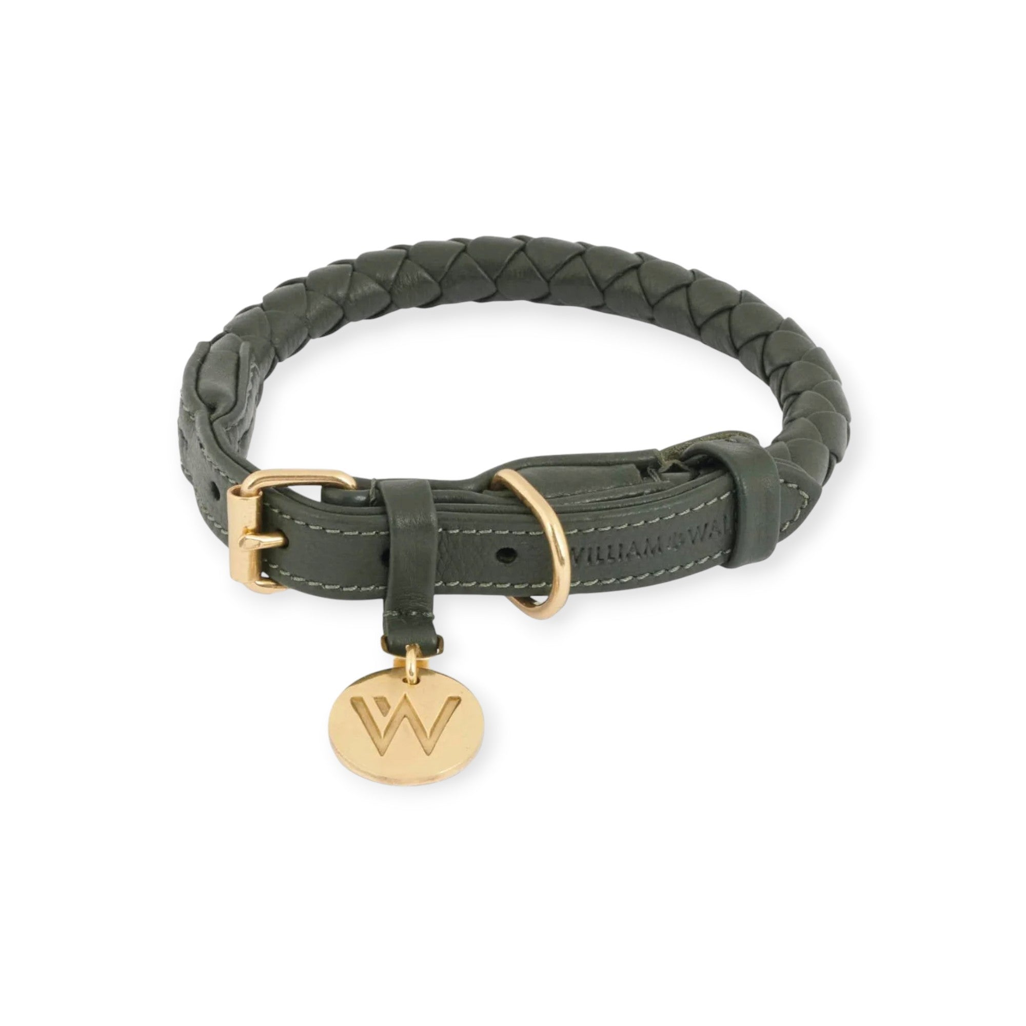 Halsbånd - Twisted, Dark Moss