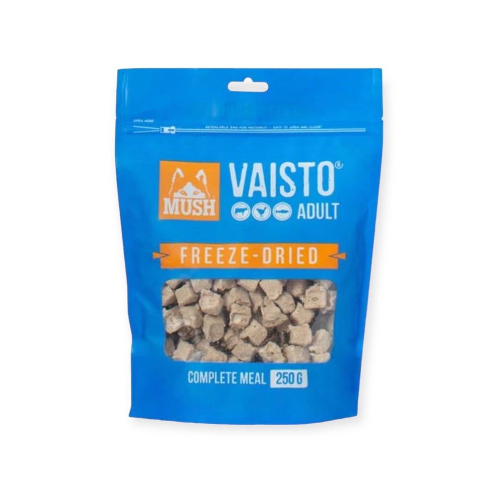 MUSH Vaisto frysetørret foder (250 gr. og 800gr.)